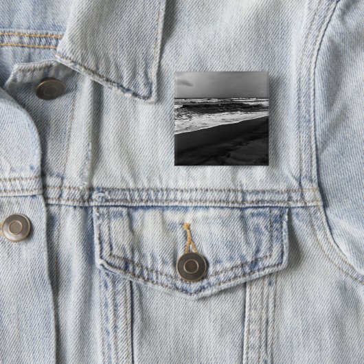 zee vierkante button 5,1 cm (In situ)