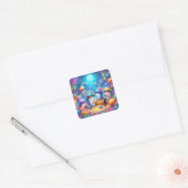 Zee Vierkante Sticker (Envelop)