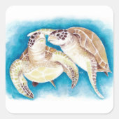 Zee Vierkante Sticker (Voorkant)