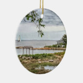 Zee View Beach Madison, Connecticut Ornament (Rechts)