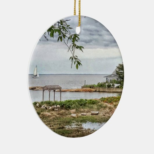 Zee View Beach Madison, Connecticut Ornament (Rechts)