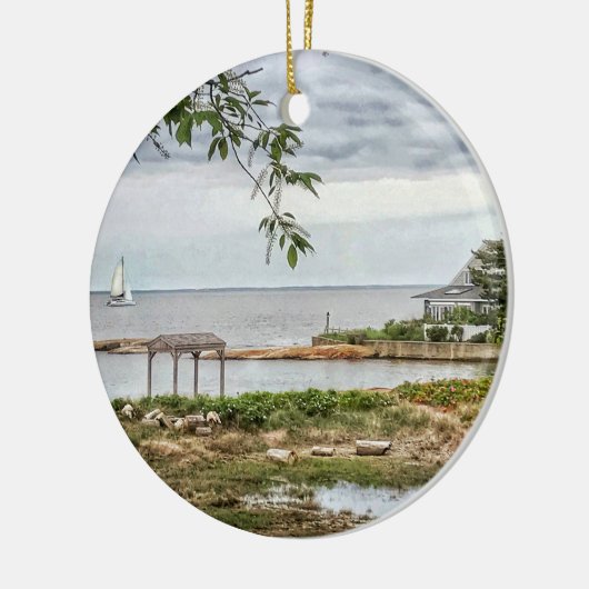 Zee View Beach Madison, Connecticut Ornament (Links)