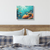 zee vis canvas schilderij (Insitu (Slaapkamer))