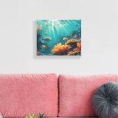 zee vis canvas schilderij (Insitu (Woonkamer))