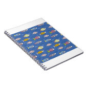 zee visblauwe onderzeedieren notitieboek (Rechterzijde)