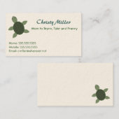 Zee Visitekaartje Contactkaartje (Voorkant / Achterkant)