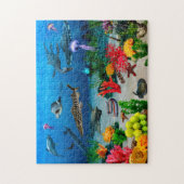 Zee vispuzzel Leven onder water Zee Legpuzzel (Verticaal)