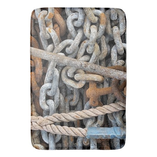 ZEE VIST CHAIN EN ROPE BADMAT (Voorkant Verticaal)