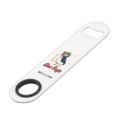 Zee Vogel Schattigee Stud Puffin Gag Gepersonalise Speed Flessenopener (Voorkant Gekanteld)