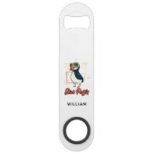 Zee Vogel Schattigee Stud Puffin Gag Gepersonalise Speed Flessenopener (Voorkant)