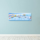 Zee vogeljacht afspeelterrein canvas afdruk (Insitu (Houten vloer))