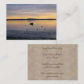 Zee vogels en kat visitekaartje (Voorkant / Achterkant)