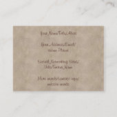 Zee vogels en kat visitekaartje (Achterkant)