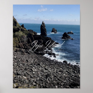 Zee - Volcano - Jeju - Jeju - eiland Jeju - Korea Poster