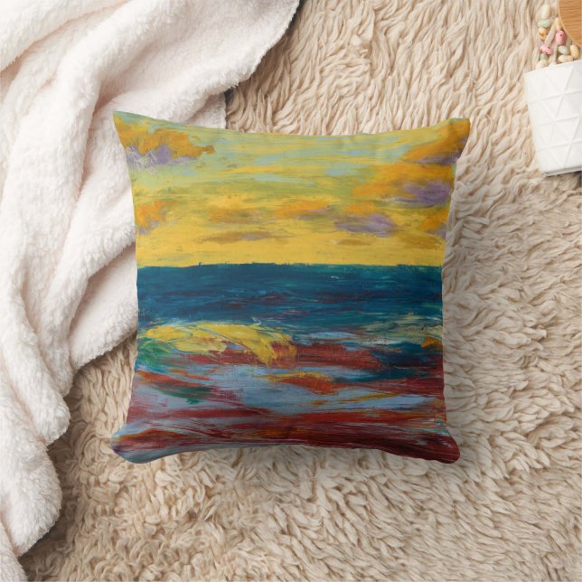 Zee voor de kust van Alsen | Emil Nolde | Kussen (Deken)
