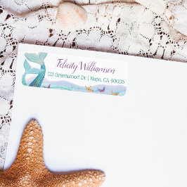 Zee voor de Whimsical Ocean Moeder & baby Zeemeerm Etiket