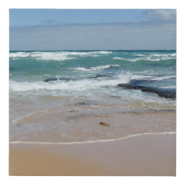 Zee voor elke band Zand Faux Wrapped Canvas