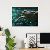 Zee voor Logger Head Poster (Thuiskantoor)