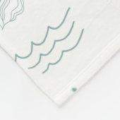 Zee voor persoonlijke dansende Zeemeermin Fleece Deken (Hoek)