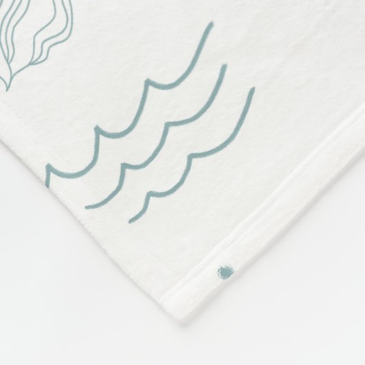 Zee voor persoonlijke dansende Zeemeermin Fleece Deken (Hoek)