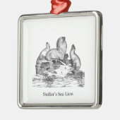 Zee voor verkopers metalen ornament (Links)