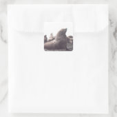 Zee voor verkopers vierkante sticker (Tas)