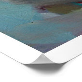 Zee vooraan - Vrouw bij strand Poster (Hoek)