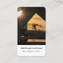 Zee vrachtlogistiek expert voor verzending overzee visitekaartje