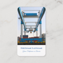 Zee vrachtlogistiek expert voor verzending overzee visitekaartje