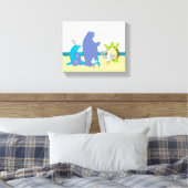 Zee Vrienden 8x10 Canvas Print (Insitu (Slaapkamer))