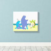 Zee Vrienden 8x10 Canvas Print (Insitu (Houten vloer))