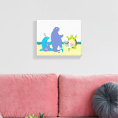 Zee Vrienden 8x10 Canvas Print (Insitu (Woonkamer))