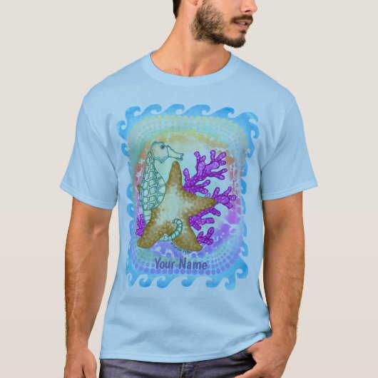 Zee vrienden Zeepaardje t-shirt (Voorkant)