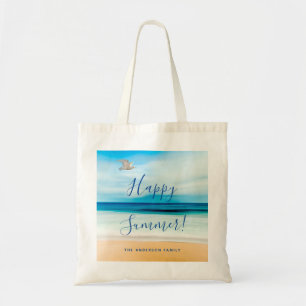Zee vrolijke zomer tote bag