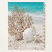 Zee waaier met zand dollar en zeester planner (Achterkant)
