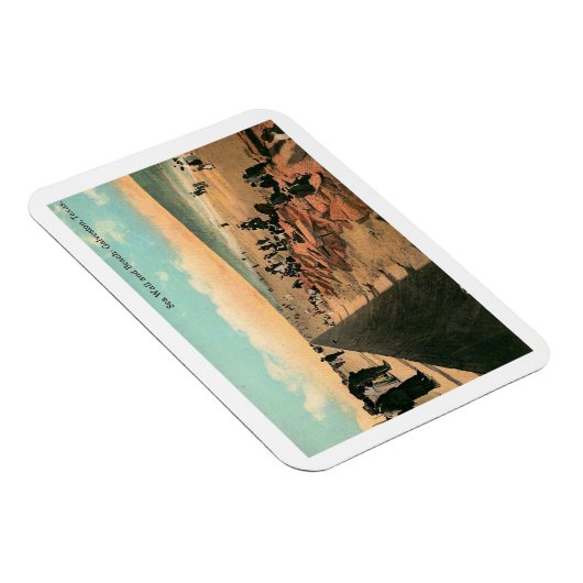 Zee Wall, Galveston, Texas 1912  Magneet (Rechterzijde)