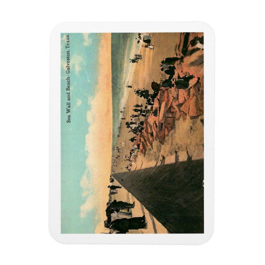 Zee Wall, Galveston, Texas 1912  Magneet (Verticaal)