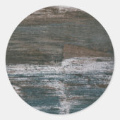 Zee Wall II Ronde Sticker (Voorkant)