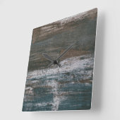 Zee Wall II Vierkante Klok (Hoek)