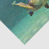 Zee water foto tissuepapier (Detail)