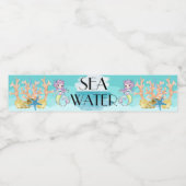 Zee Water Party Labels Waterfles Etiket (Enkel label)