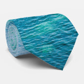 Zee water turquoise achtergrond stropdas (Opgerold)