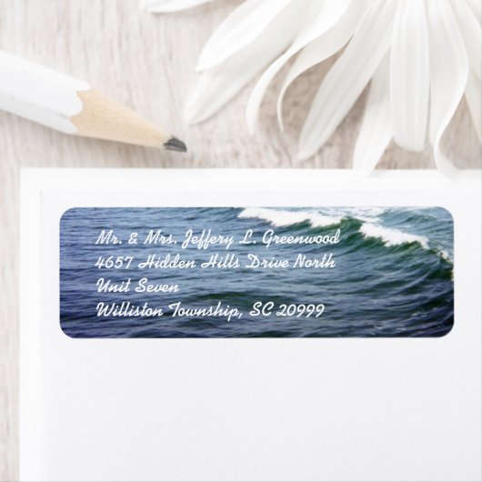 Zee waterlabels etiket (Insitu)