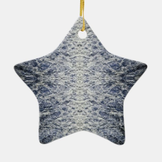 Zee waterpatroon keramisch ornament (Achterkant)