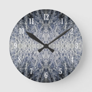 Zee waterpatroon ronde klok