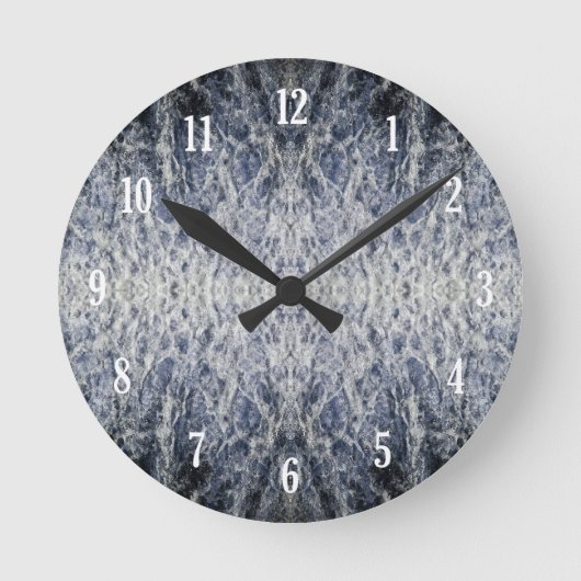 Zee waterpatroon ronde klok (Voorkant)