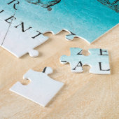 Zee  Waterverf Kaart wit Legpuzzel (Zijkant)