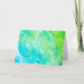 Zee Waterverf Kustschilderij Bedankkaart (Achterkant)