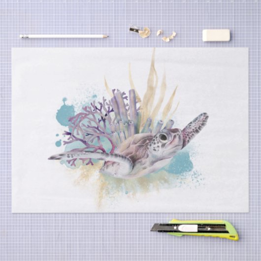 Zee Waterverf papier voor schildpad (Craft)