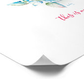 Zee Waterverf schildpad Poster (Hoek)